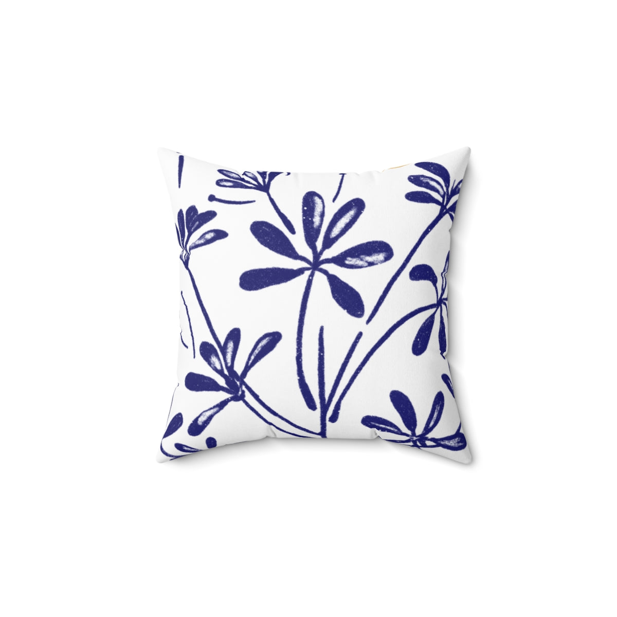 Blue indoor plant Pillow Case - Spun Polyester Square