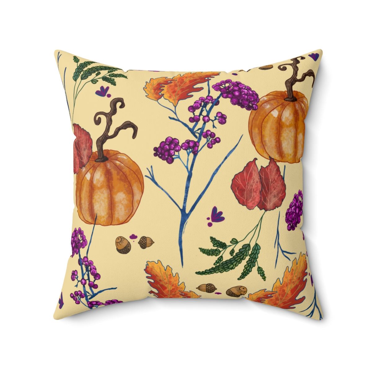 Welcome Autumn - Spun Polyester Square Pillow Case