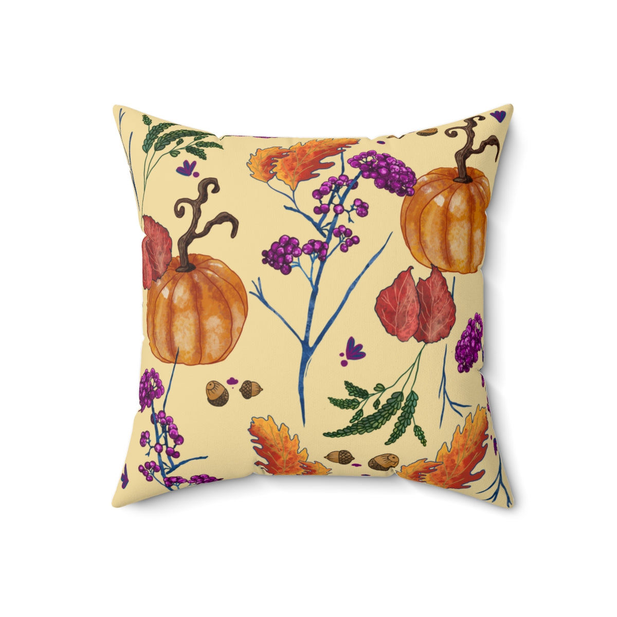 Welcome Autumn - Spun Polyester Square Pillow Case